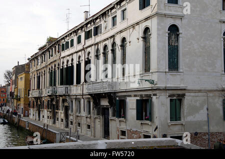 Venise, Italie, Palazzi Zen, Rio de S Caterina Banque D'Images