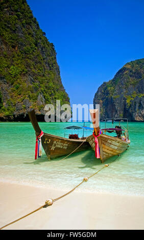 L'Île de Ko Phi Phi Ley Mer Andaman Krabi Thailande Banque D'Images