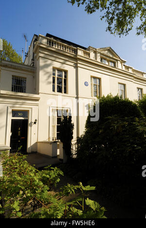 Maison de John Masefield, Petite Venise, Londres, poète et écrivain anglais, 1878-1967 Banque D'Images