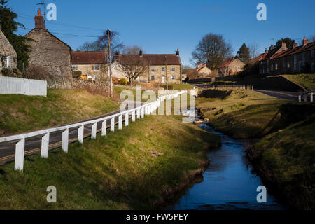 Pays parfait Village, Hutton-le-Hole Banque D'Images