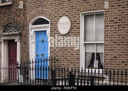 Maison de naissance de George Bernard Shaw. George Bernard Shaw (26 juillet 1856 - 2 novembre 1950) est né à Synge Street, Dublin, le 26 Banque D'Images