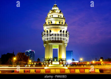 Monument de l'indépendance, Phnom Penh, Cambodge Banque D'Images