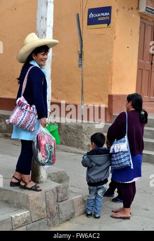 ' La Samaritana Square ' à HUANCABAMBA. .Département de Piura au Pérou Banque D'Images