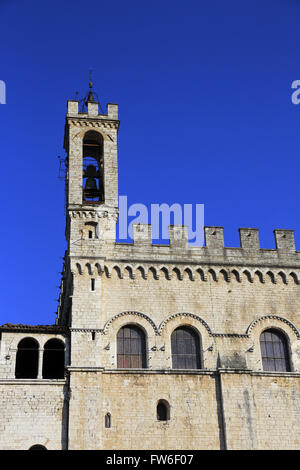 Palazzo del Consoli Palace Consuls à Gubbio, Ombrie, Italie Banque D'Images