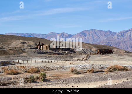 Harmony Borax Works, Death Valley National Park, California, USA Banque D'Images