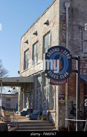Ground Zero Blues Club, Clarksdale, Mississippi, États-Unis Banque D'Images