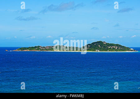 Cousine Island, vue de l'île Cousin, Seychelles Banque D'Images