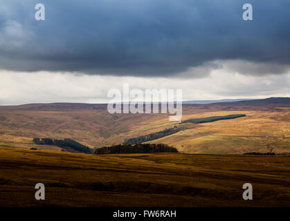 Moody le paysage dans le Nord de l'Angleterre Banque D'Images