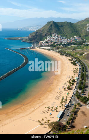 Spanien, Teneriffa, San Andres und Playa de Las Teresitas Banque D'Images