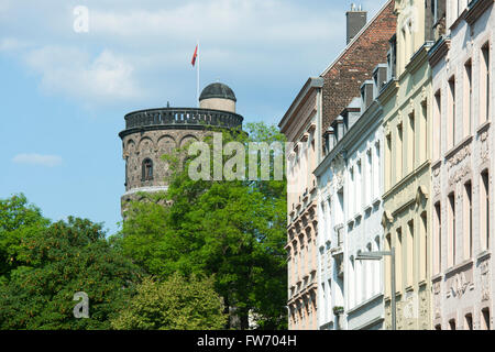 Köln, Neustadt-Süd, Südstadt, Severinsviertel, Blick durch die Strasse zur Severinswall Bottmühle Banque D'Images