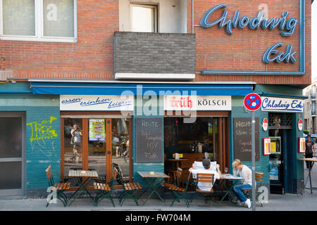 Köln, Neustadt-Süd, Südstadt, Severinsviertel Severinswall, Chlodwigeck, Banque D'Images