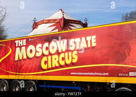 Le Cirque d'État de Moscou, à l'Alexandra Palace, au nord de Londres Banque D'Images