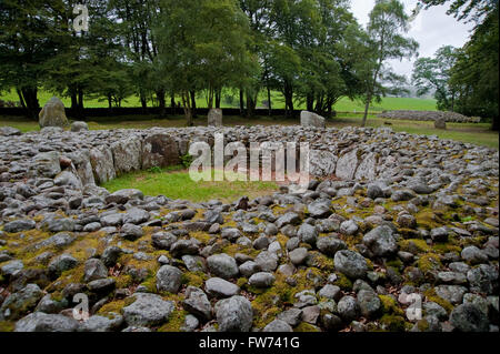 Chambré cairn au Balnuran de Clava Banque D'Images