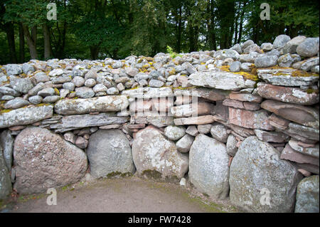 Chambré cairn au Balnuran de Clava Banque D'Images