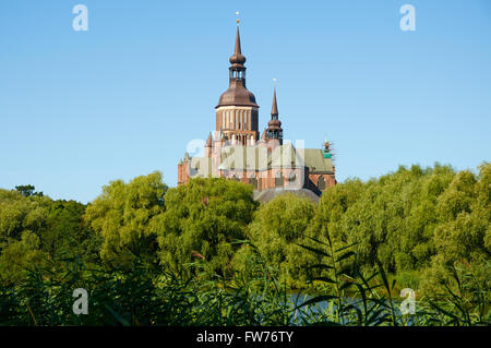 STRALSUND, ALLEMAGNE - 13 août 2015 : l'église Sainte-Marie (Marienkirche), ville hanséatique de Stralsund, Mecklenburg Western Pomeran Banque D'Images