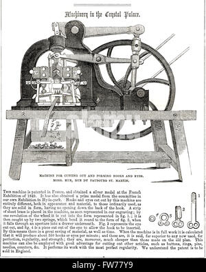 Eclair français pièce de la machine. L'Exposition Universelle de 1851 Banque D'Images