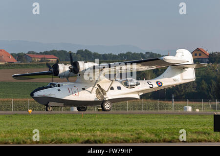 La Seconde Guerre mondiale, Consolidated PBY-5A Catalina Flying Boat N9767. Le Catalina est un aéronef de patrouille maritime. Banque D'Images