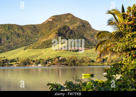 Paysage de la côte est de l'île de Maurice. Banque D'Images