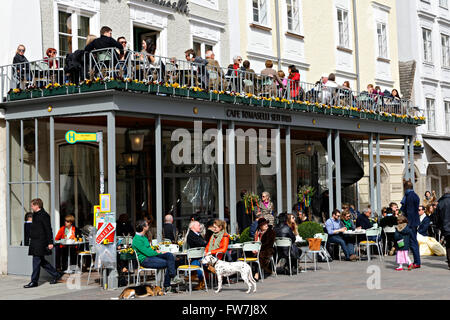 Tomaselli Cafe au vieux marché, Salzburg, Autriche, Europe Banque D'Images