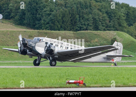 Junkers JU-52 HB-HOY transport fv allemand d'aéronefs exploités par Ju-Air en Suisse. Banque D'Images