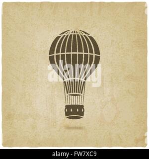 Hot Air Balloon ancien contexte - vector illustration EPS 10. Illustration de Vecteur