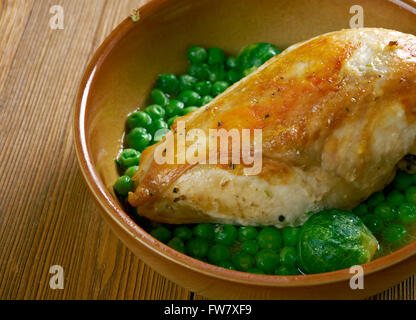 Poulet Village italien Vesuvio .close up Banque D'Images