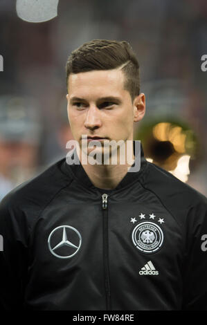 Munich, Allemagne. Mar 29, 2016. Julian Draxler (GER) Football/Football : match amical entre l'Allemagne 4-1 de l'Italie à l'Allianz Arena de Munich, Allemagne . © Maurizio Borsari/AFLO/Alamy Live News Banque D'Images