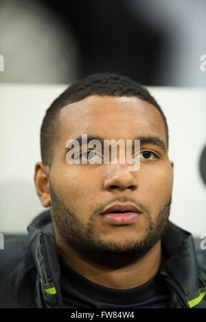 Munich, Allemagne. Mar 29, 2016. Jonathan Tah (GER) Football/Football : match amical entre l'Allemagne 4-1 de l'Italie à l'Allianz Arena de Munich, Allemagne . © Maurizio Borsari/AFLO/Alamy Live News Banque D'Images