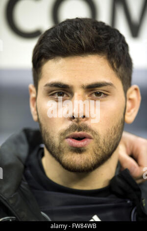 Munich, Allemagne. Mar 29, 2016. Kevin Volland (GER) Football/Football : match amical entre l'Allemagne 4-1 de l'Italie à l'Allianz Arena de Munich, Allemagne . © Maurizio Borsari/AFLO/Alamy Live News Banque D'Images