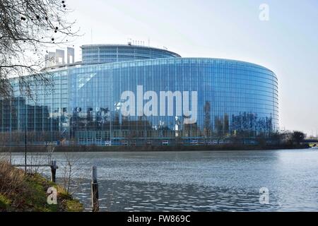 Avis du Parlement européen à Strasbourg ( France) le 12 mars 2016. Banque D'Images