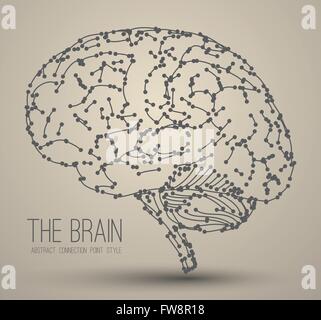 Concept créatif du cerveau humain, vector illustration Illustration de Vecteur