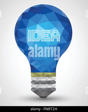 Ampoule Lumière créative idée concept background design pour poster flyer brochure couverture ,penser hors de la boîte concept ,abstract backg Illustration de Vecteur