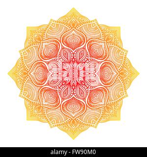 Ronde floral ornament - vector illustration eps 8. Illustration de Vecteur