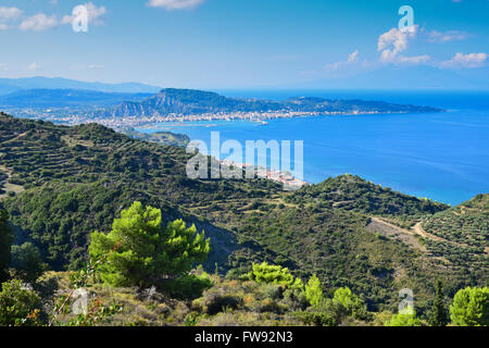 Lookout du Mont Scopos dans l'île de Zakynthos, Grèce Banque D'Images