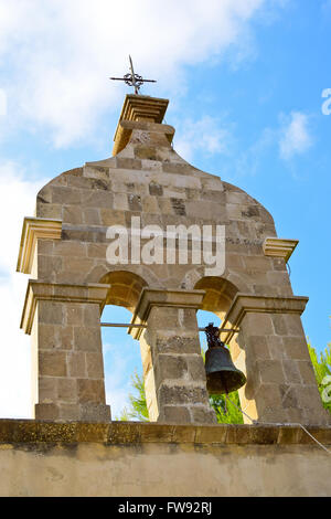 Beffroi de Panagía Skopiótissa Église dans l'île de Zakynthos, Grèce Banque D'Images