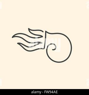 Une ligne Nautilus pompilius illustration Illustration de Vecteur