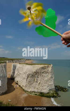 Botany Bay, près de Broadstairs dans le Kent. L'Angleterre. UK. L'Europe Banque D'Images