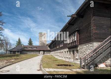 NSDAP Ordensburg Sonthofen château, 1935-45 Adolf Hitler l'École pour la formation des cadres du Parti national-socialiste, depuis Banque D'Images