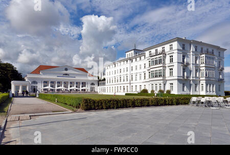 Haus Mecklenburg, l'ancien pavillon, aujourd'hui Grand Hôtel et spa hôtel historique, station balnéaire de la baie du Mecklembourg, Heiligendamm Banque D'Images