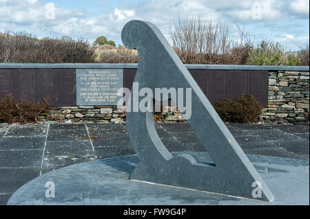 Commémoration du1985 catastrophe d'Air India, causés par un attentat terroriste, plus de Ahakista, West Cork, Irlande. Banque D'Images