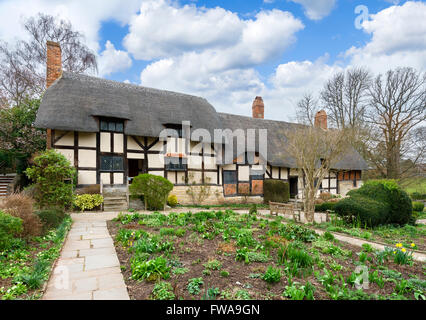 Anne Hathaway's Cottage, Shottery, Stratford-upon-Avon, Warwickshire, England, UK Banque D'Images