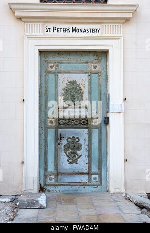 Monastère de Saint Pierre porte dans la vieille ville de Jaffa, partie de la ville de Tel Aviv, Israël Banque D'Images