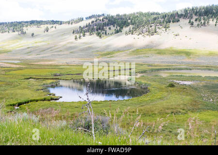 Gardiner River in Yellowstone National Park Banque D'Images