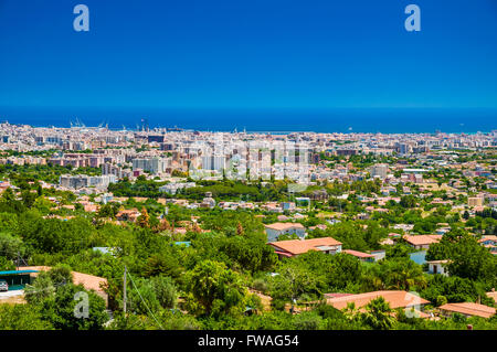 Vue panoramique de Palerme à partir de Monreale. Monreale, Palerme, Sicile, Italie. Banque D'Images