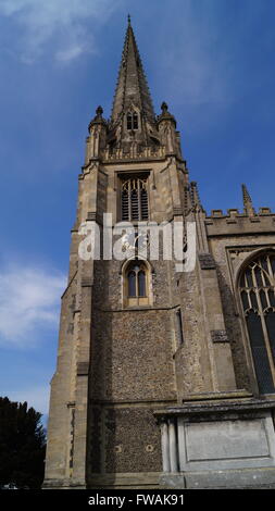 L'église St Mary, Saffron Walden, Essex, UK Banque D'Images