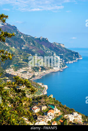 Avis de Maiori de Ravello - la Côte Amalfitaine Banque D'Images