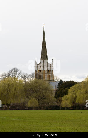 L'église Holy Trinity, Stratford upon Avon. Banque D'Images