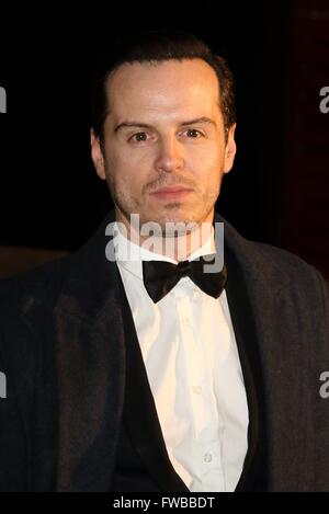 Bright Young Things gala au Théâtre National, South Bank, Londres avec : Andrew Scott Où : London, Royaume-Uni Quand : 02 Mars 2016 Banque D'Images