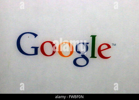 Logo das der Marke "Google", Berlin. Banque D'Images