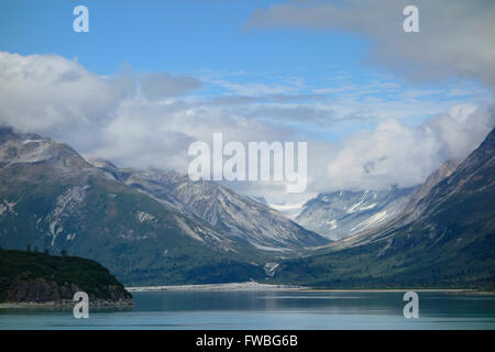 Paysage panoramique du Glacier Bay National Park, Alaska Banque D'Images